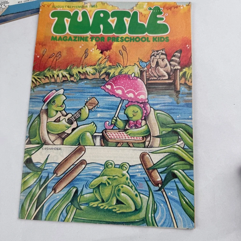 Vintage Turtle Magazine for Preschool Lot of 5 1980s